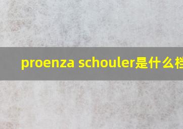 proenza schouler是什么档次